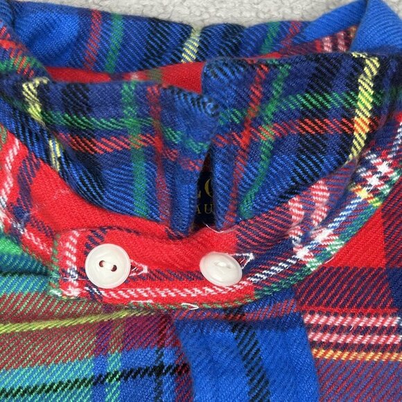 Polo Ralph Lauren Shirt Mens Medium Plaid Patchwork Flannel Button Down Strap - Picture 6 of 13